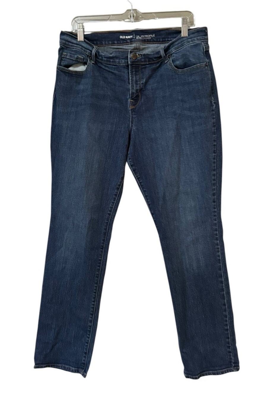 Old Navy Curvy Profile Jeans Women Size 14 Short Mid Rise Preppy City Casual